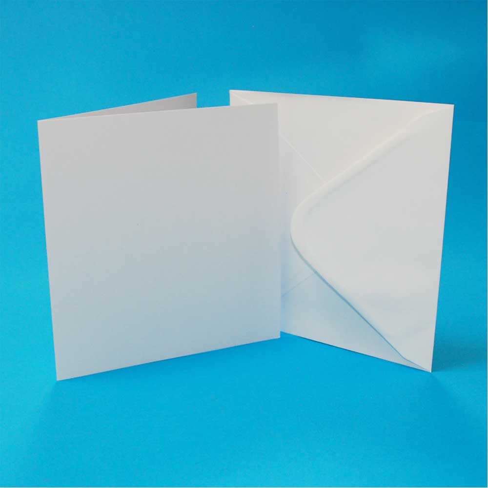 Craft UK 599 6x6 White Cards & Envelopes Pack of 50